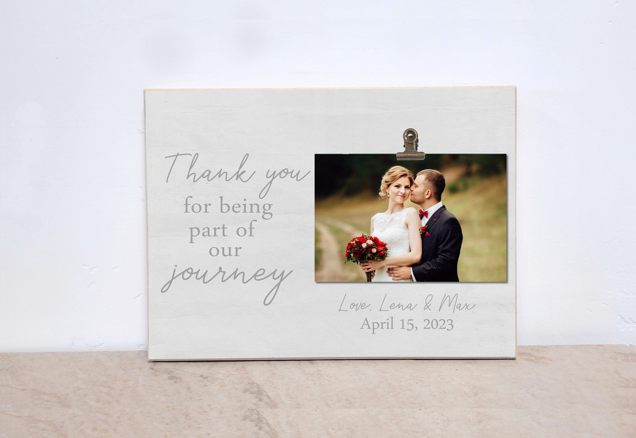 Wedding Gift for Parents Wedding Picture Frame Wedding Thank 